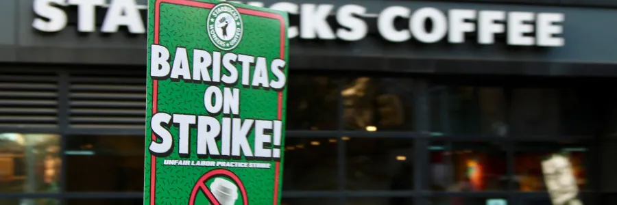 Union Starbucks Baristas Launch Unfair Labor Practice Strike in 40+ Cities Nationwide