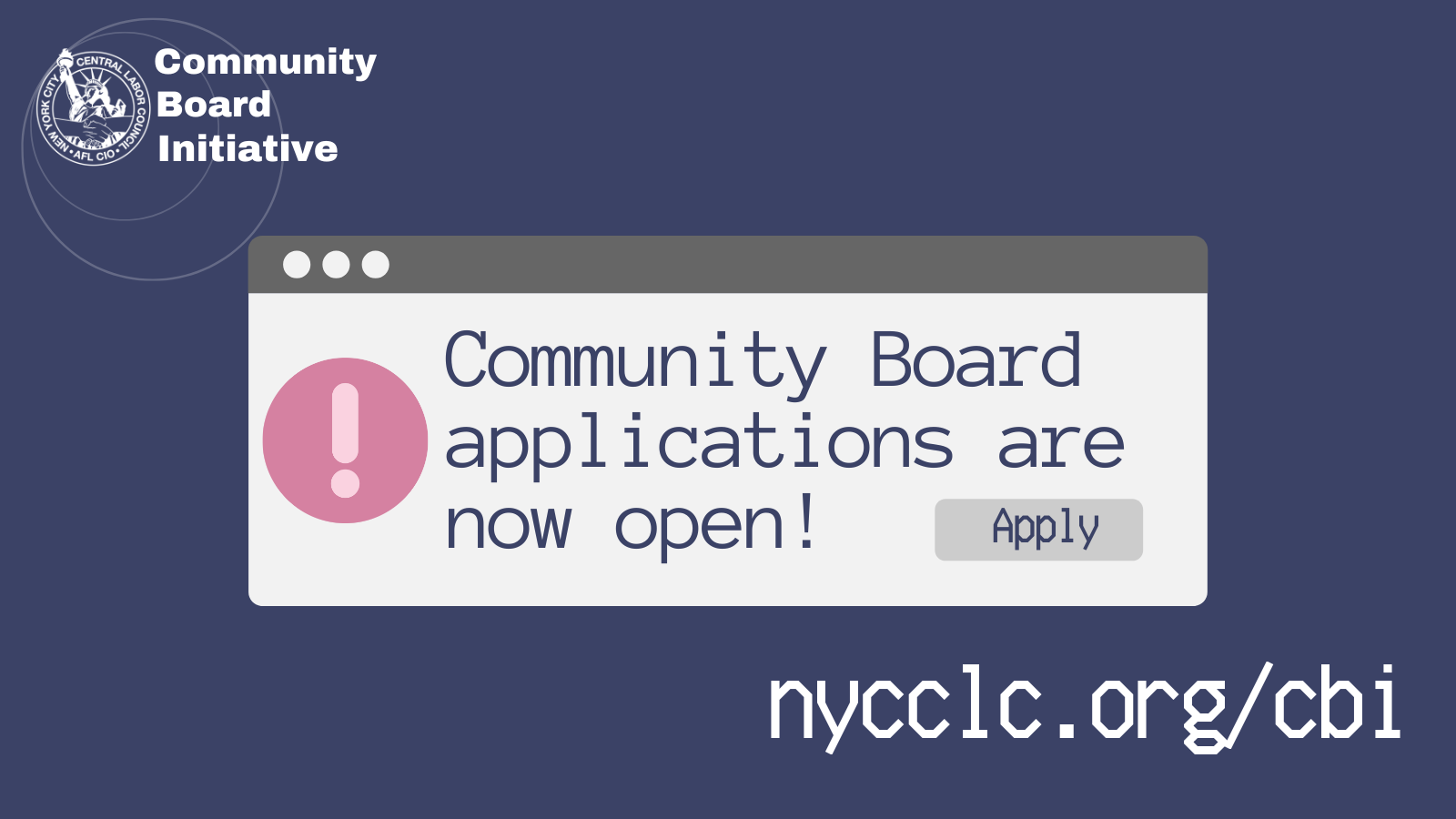 Community Board Applications are Now Open! New York City Central