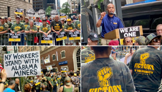 Striking Mineworkers and Supporters Bring Their Fight Back to NYC | New York City Central Labor ...