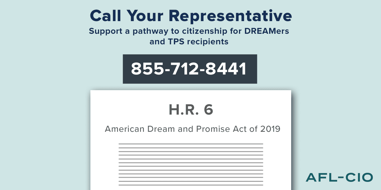 Support a Pathway to Citizenship for DREAMers and TPS Recipients New