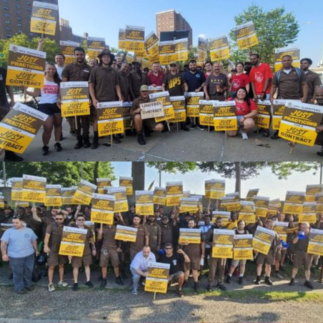 UPS Negotiations Collapse, Teamsters Local 804 Members Hold Practice