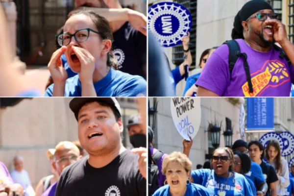 Columbia University Workers Rally for Fair Contract at University Gate