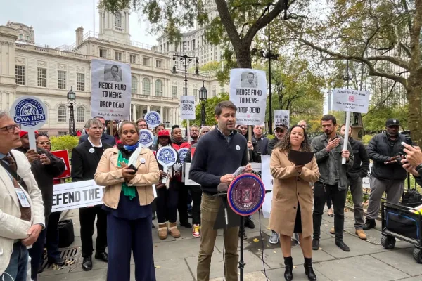 Unionized Journalists at the Daily News, NYC Labor Leaders and Elected Officials Host ‘Too Tough to Die’ Rally