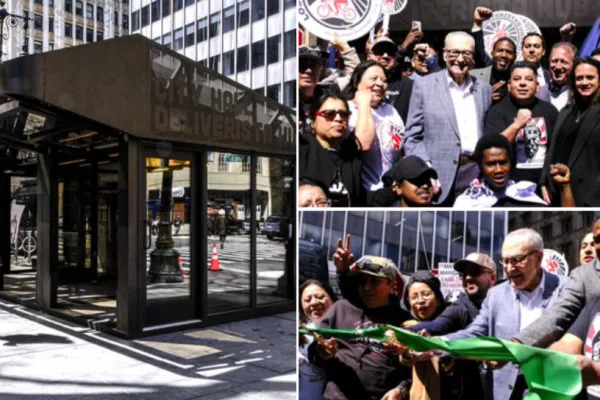 Nation's First "Deliverista Hub" Opens at City Hall