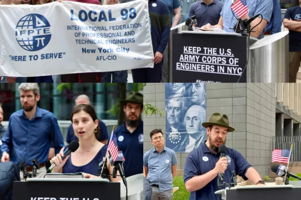 Army Corps Workers Rally Against Forced Move to New Jersey