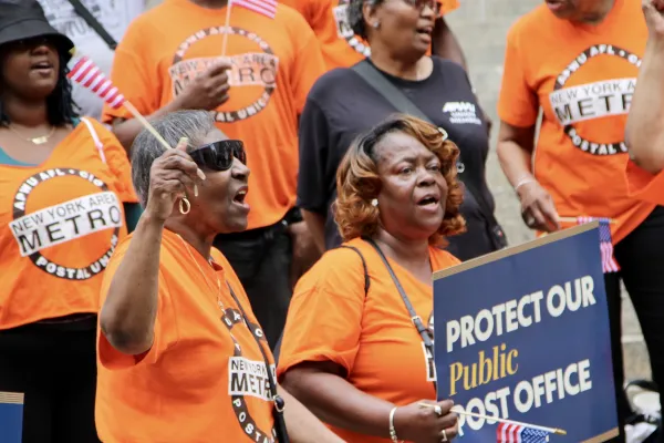 New York Metro Area Postal Union Holds Day of Action for America's Postal Service / Keep Bryant Park Station Post Office Open!