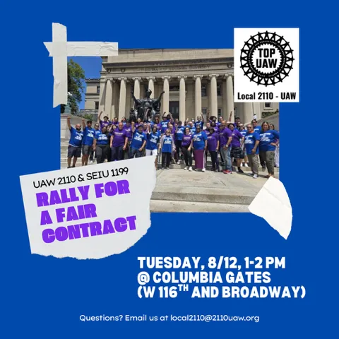 Columbia Workers Rally for a Fair Contract