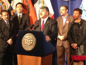 AFL-CIO President Richard L. Trumka speaking on the Comprehensive Immigration Reform Bill that will affect millions of immigrants